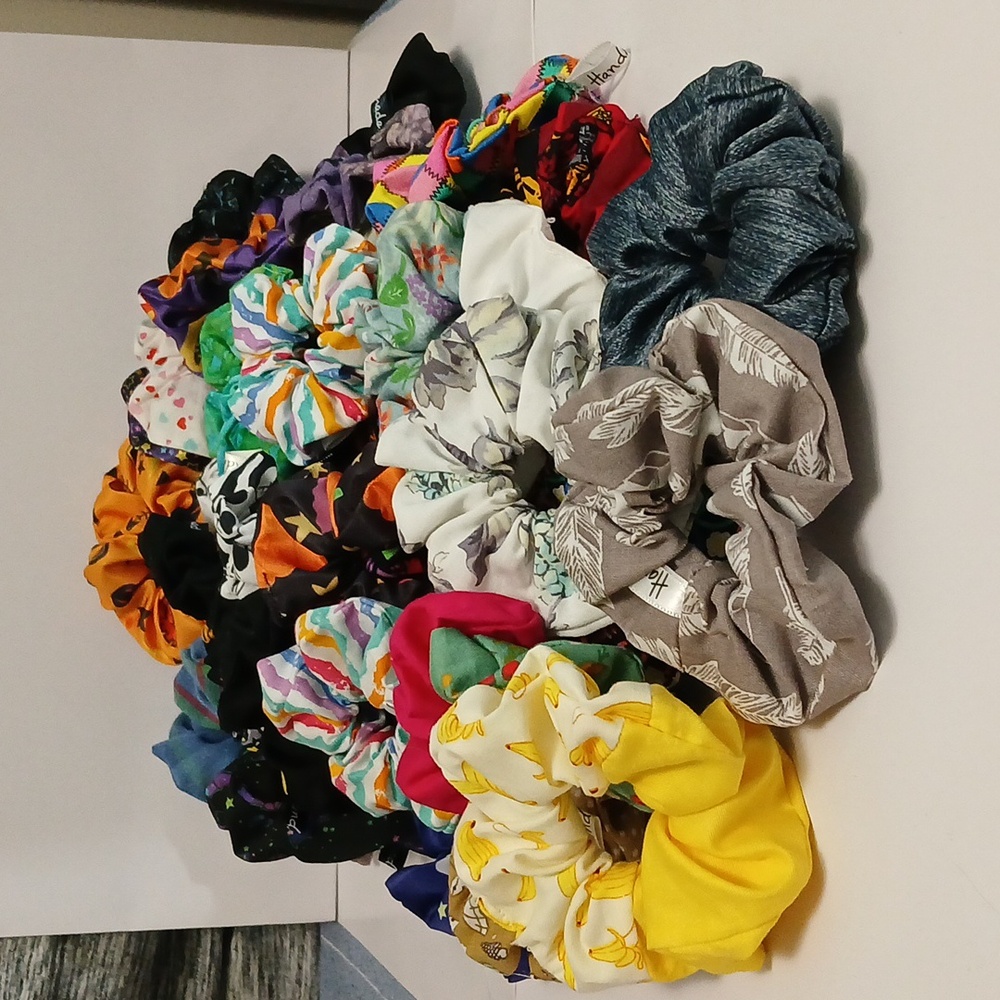Handmade scrunchies